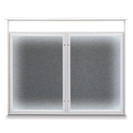 United Visual Products Open Faced Traditional Corkboard, 72x36" UV645A-BLACK-KEYLIME